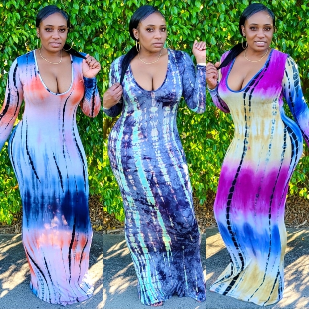 Krissy Tie- Dye Maxi Dress